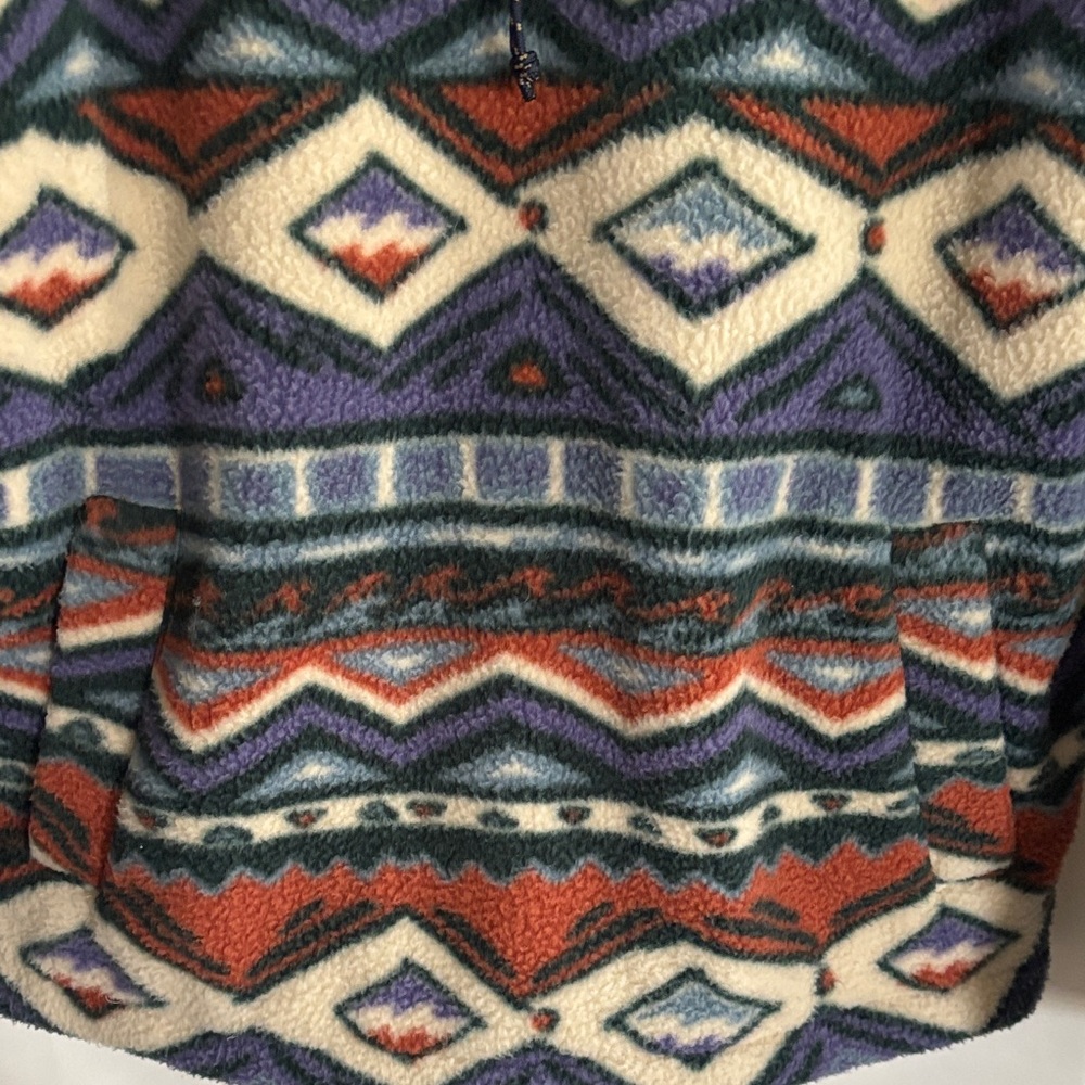 Billabong Multicolor Patterned Zip Up Sweater - image 3